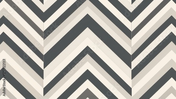 Fototapeta Set of seamless vector repeat patter tiles, narrow chevron, great for backgrounds, scrapbook, textile