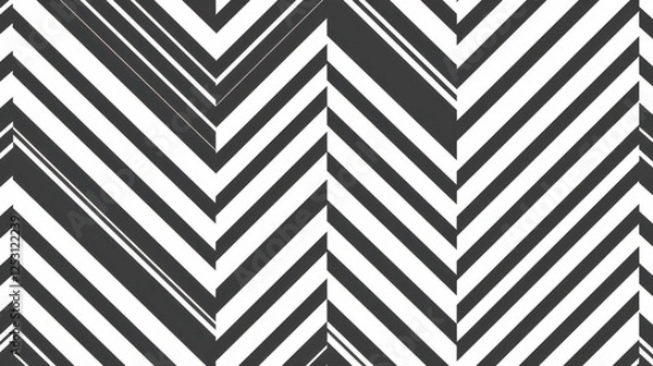 Obraz Set of seamless vector repeat patter tiles, narrow chevron, great for backgrounds, scrapbook, textile