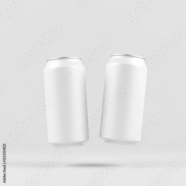 Fototapeta white plastic bottle