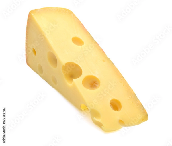 Obraz cheese isolated on white background