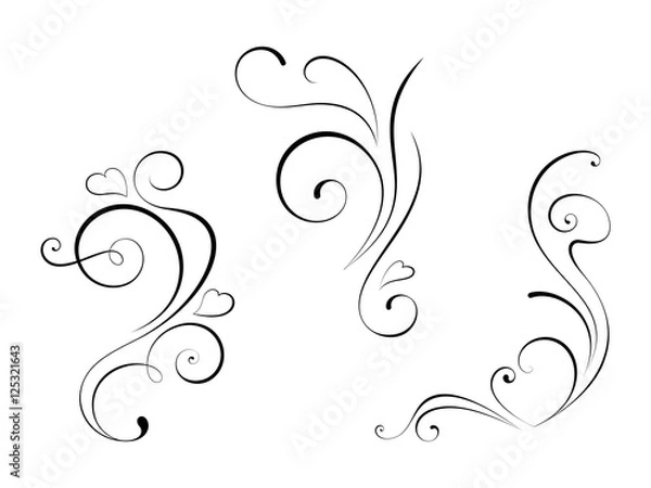 Obraz Design element (swirls)-11