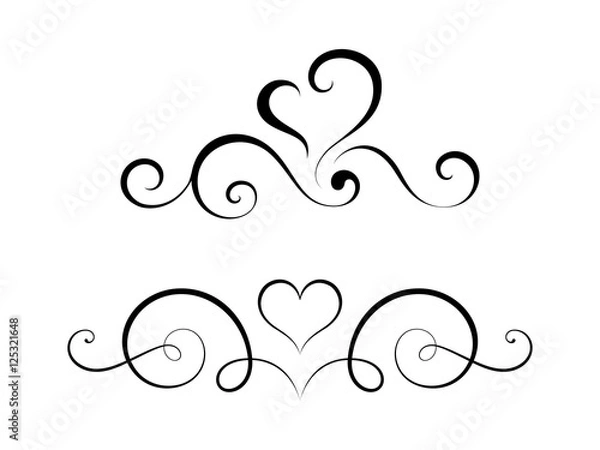 Obraz Design element (swirls)-12