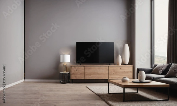 Obraz a modern interior background as wall mock up
