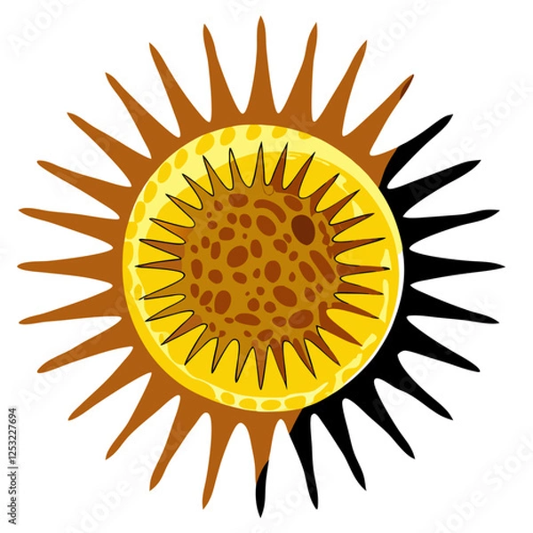 Fototapeta Virus or bacteria icon Isometric 3d illustration of virus or bacteria vector (3)