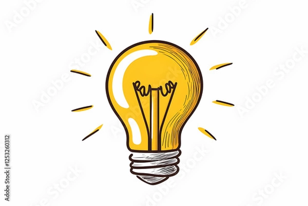 Fototapeta Bright Idea  Lightbulb Illustration