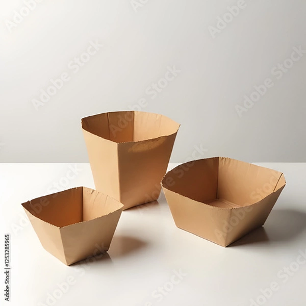 Obraz Paper food containers