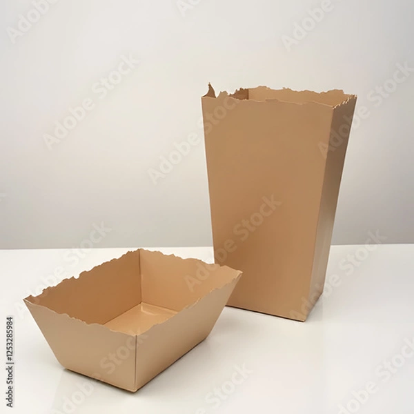 Obraz Paper food containers