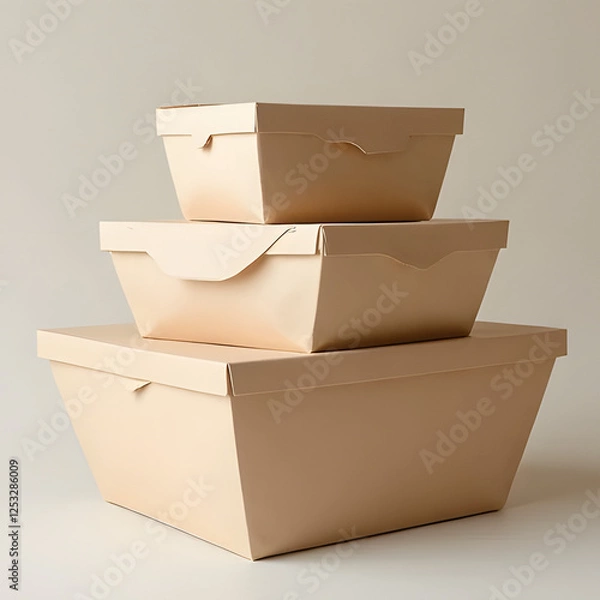 Obraz Paper food containers