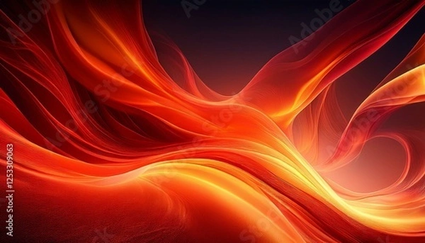 Fototapeta abstract fiery background with warm red and orange tones