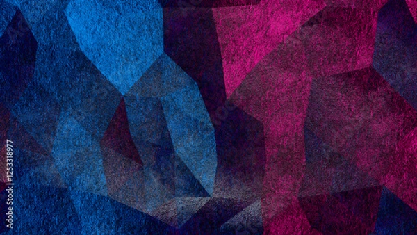 Fototapeta Abstract Minimalist Geometric Background - 3D rendering