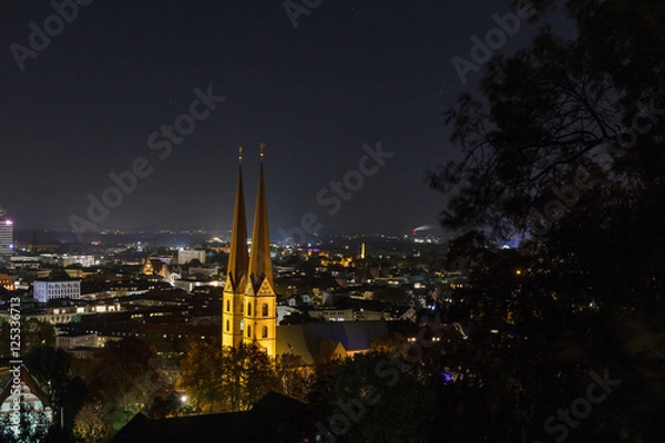 Obraz Bielefeld bei Nacht