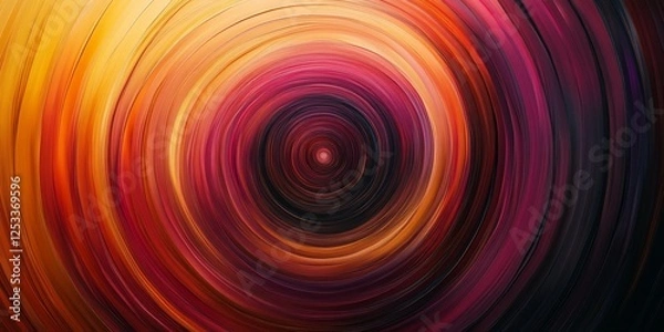 Fototapeta abstract artwork showcasing radial gradients with a focus on the elegant and smooth blending of colors in a circular pattern, creating a visually engaging composition wit