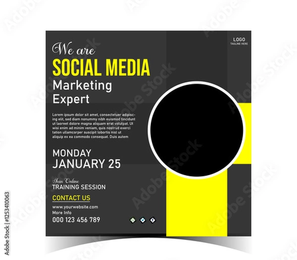 Obraz Social Media Post Design Template