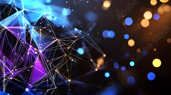 Fototapeta A colorful, abstract image of lines. generated using AI