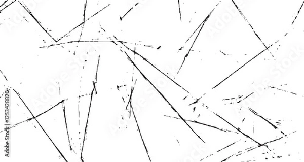 Obraz Scratched and Cracked Grunge Urban Background Texture Vector. Dust Overlay Distress Grainy Grungy Effect. Distressed Backdrop Vector Illustration. Isolated Black on White Background. EPS 10.