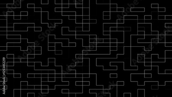 Fototapeta Abstract digital geometric line pattern background