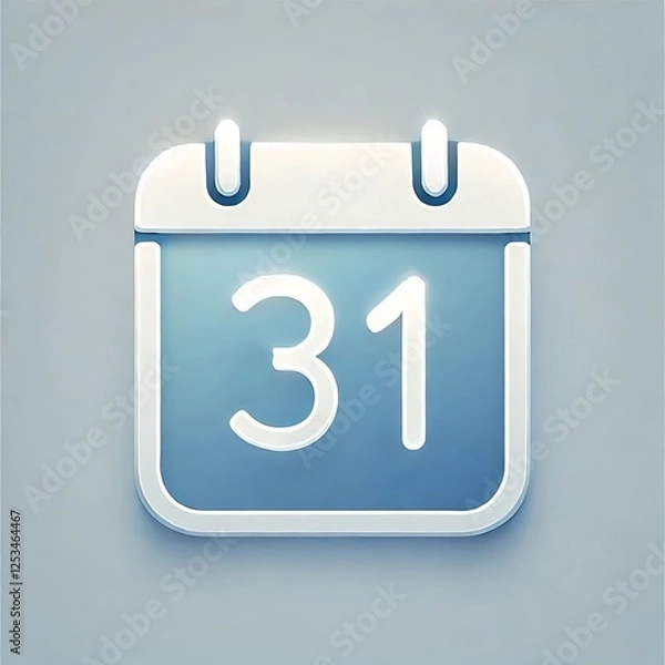 Obraz Gradient Calendar Icon for Modern Design