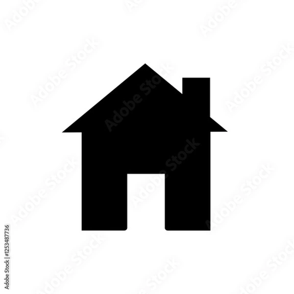 Obraz home icon on a white background