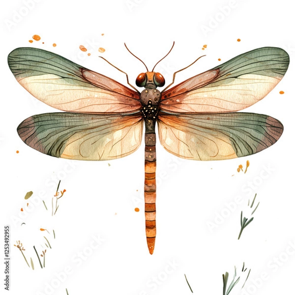 Obraz dragonfly vector illustration