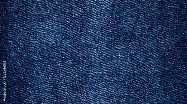 Obraz A seamless close-up of denim texture in light blue, highlighting the grainy details of the jeans fabric. Captured in high resolution, this authentic image is ideal for projects conveying strength, fre