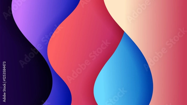 Fototapeta Premium vector background with soft gradient color on background. Eps 10%09