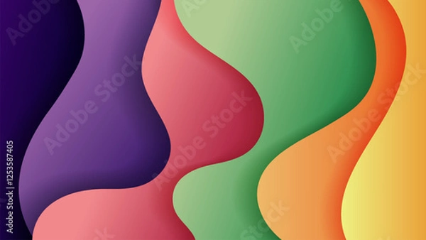 Fototapeta Premium vector background with soft gradient color on background. Eps 10%09