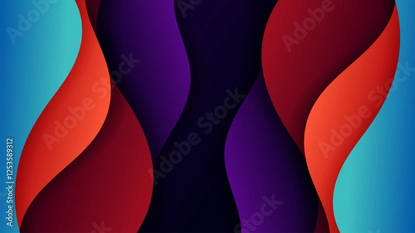 Fototapeta Premium vector background with soft gradient color on background. Eps 10%09