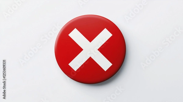 Obraz red cross mark