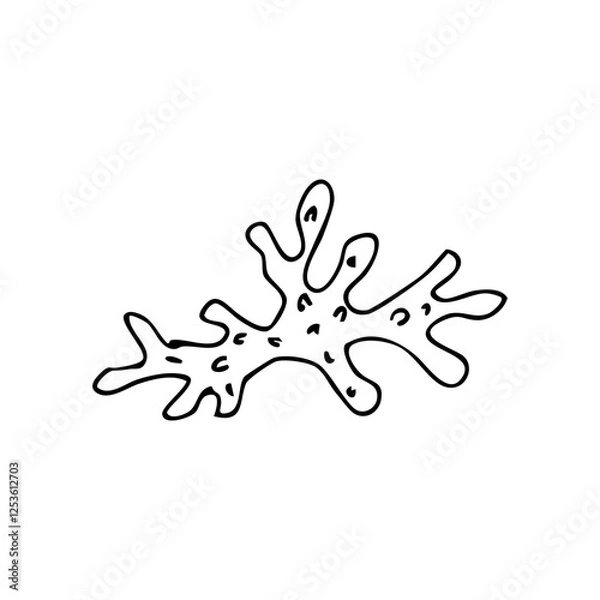 Obraz coral reef hand drawn element