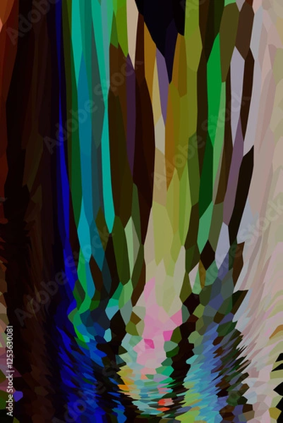 Fototapeta ABSTRACT COLOUR PATTERN DIGITAL ART 
