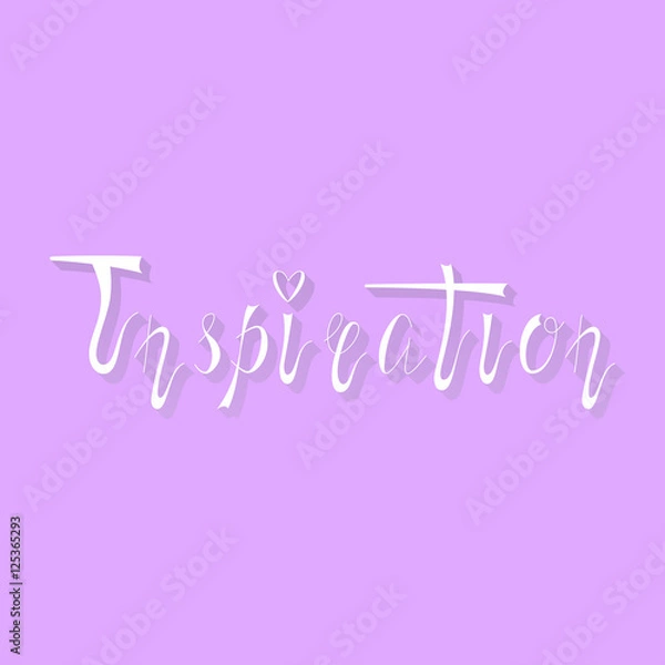 Fototapeta Hand written retro lettering Inspiration made in vector. Vintage letters design with nice effect. Postcard, greeting card, poster