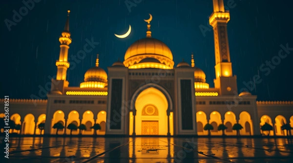 Fototapeta Ramadan Evening Reflection