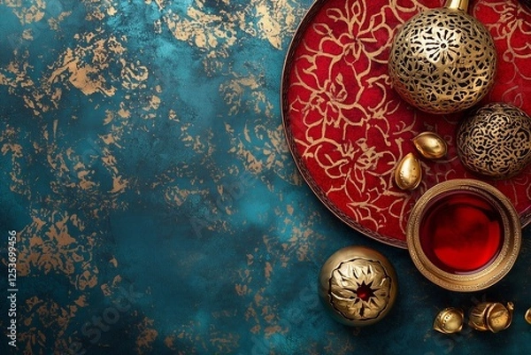 Obraz Ramadan Kareem Festive Decoration Background – Elegant Islamic Celebration Theme