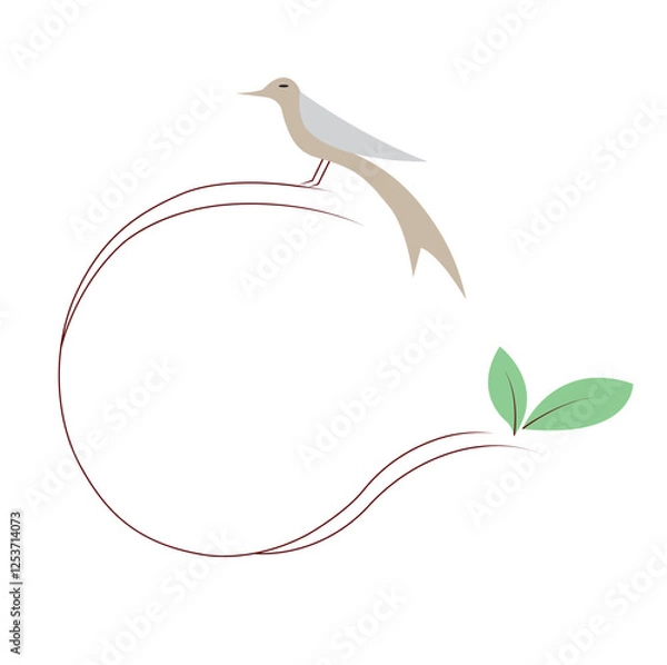 Fototapeta creative vector bird logo.