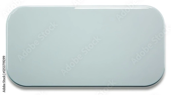 Obraz Seafoam Green Rectangular Glass Panel Mockup, Blank Template Design