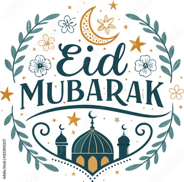 Fototapeta eid  mubarak