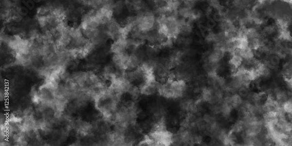 Fototapeta Ethereal Storm Clouds Texture. Abstract Monochrome Foggy Background. High-Resolution Moody Sky Effect Seamless Dark Mist Overlay for Digital Art, Graphic Design, and Atmospheric Visuals