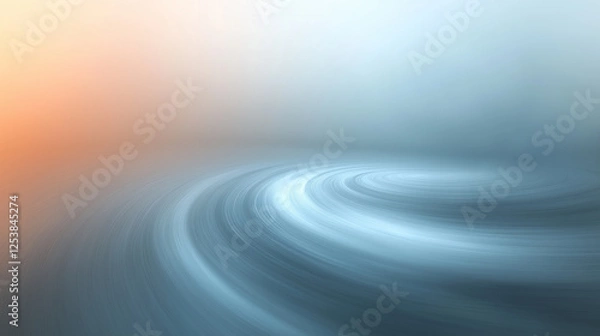 Obraz Abstract vortex with smooth gradient background, 3D design