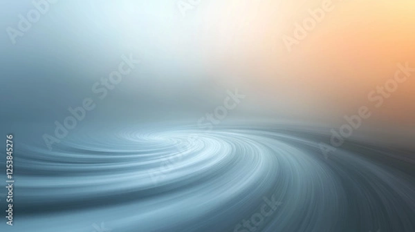 Obraz Abstract vortex with smooth gradient background, 3D design