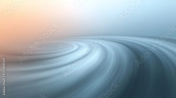 Obraz Abstract vortex with smooth gradient background, 3D design