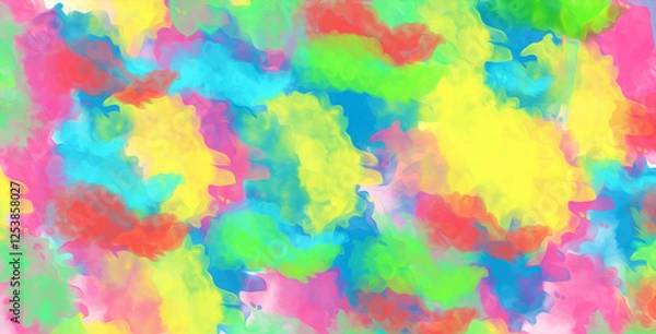 Fototapeta abstract colorful cloudy majestic artistic watercolor color flow cloud style background