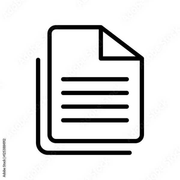 Obraz file document multiple vector icon