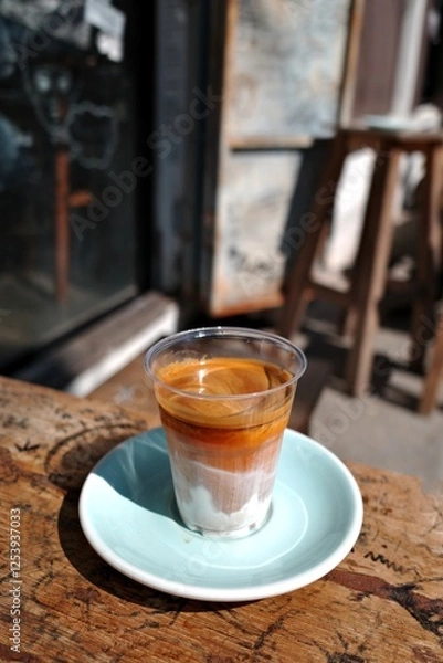 Obraz dirty coffee in a cafe