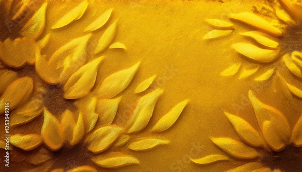 Fototapeta yellow material sunflower yellow summary vintage history for design material cloth canvas texture color gradient ombre tough grain matte shimmer