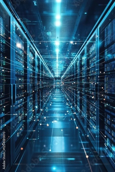 Obraz Data Center Server Hallway