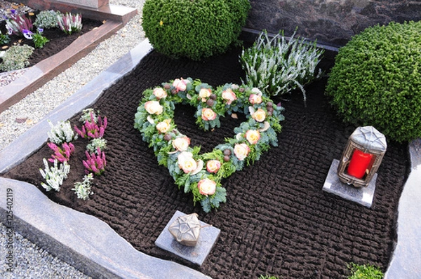 Obraz Grabgestaltung