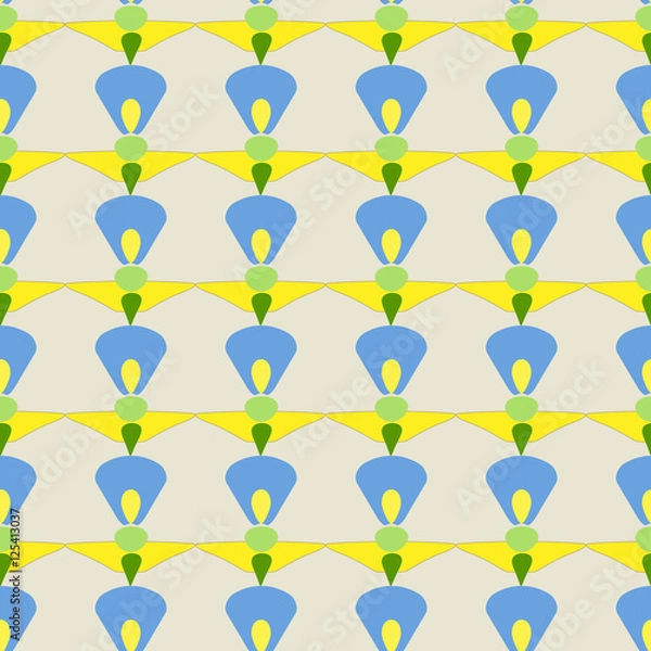 Fototapeta flower abstract seamless pattern 04-10