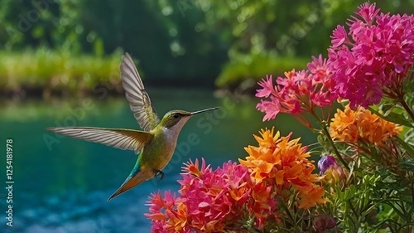 Obraz colorful hummingbird