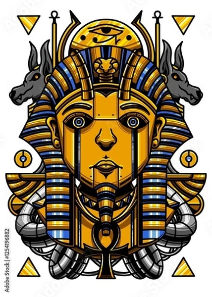 Fototapeta Pharaoh Cyberpunk
