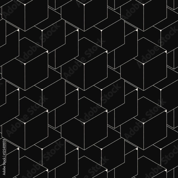 Fototapeta Seamless geometric pattern. Geometric simple print. Vector repeating texture.